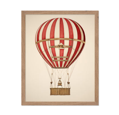 Striped Hot Air Balloon