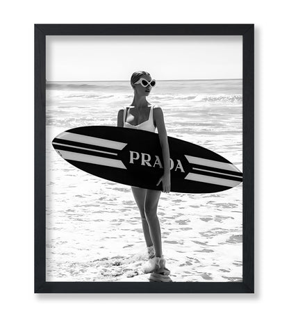 Surfer Girl in Sunglasses