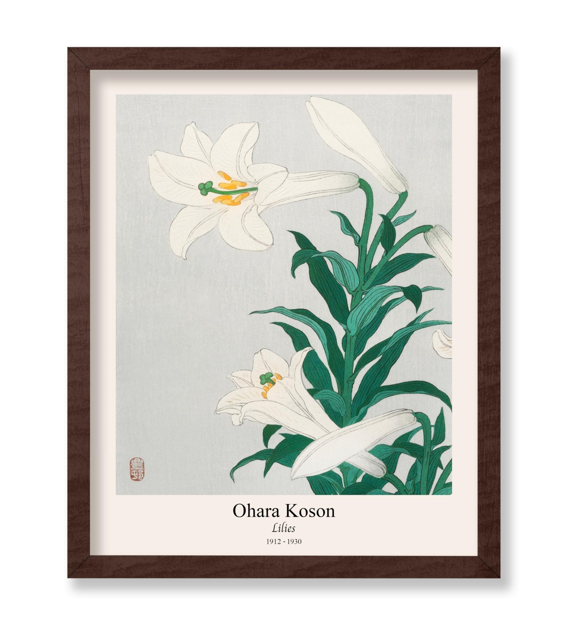 Ohara Koson - Lilies