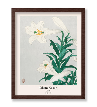 Ohara Koson - Lilies