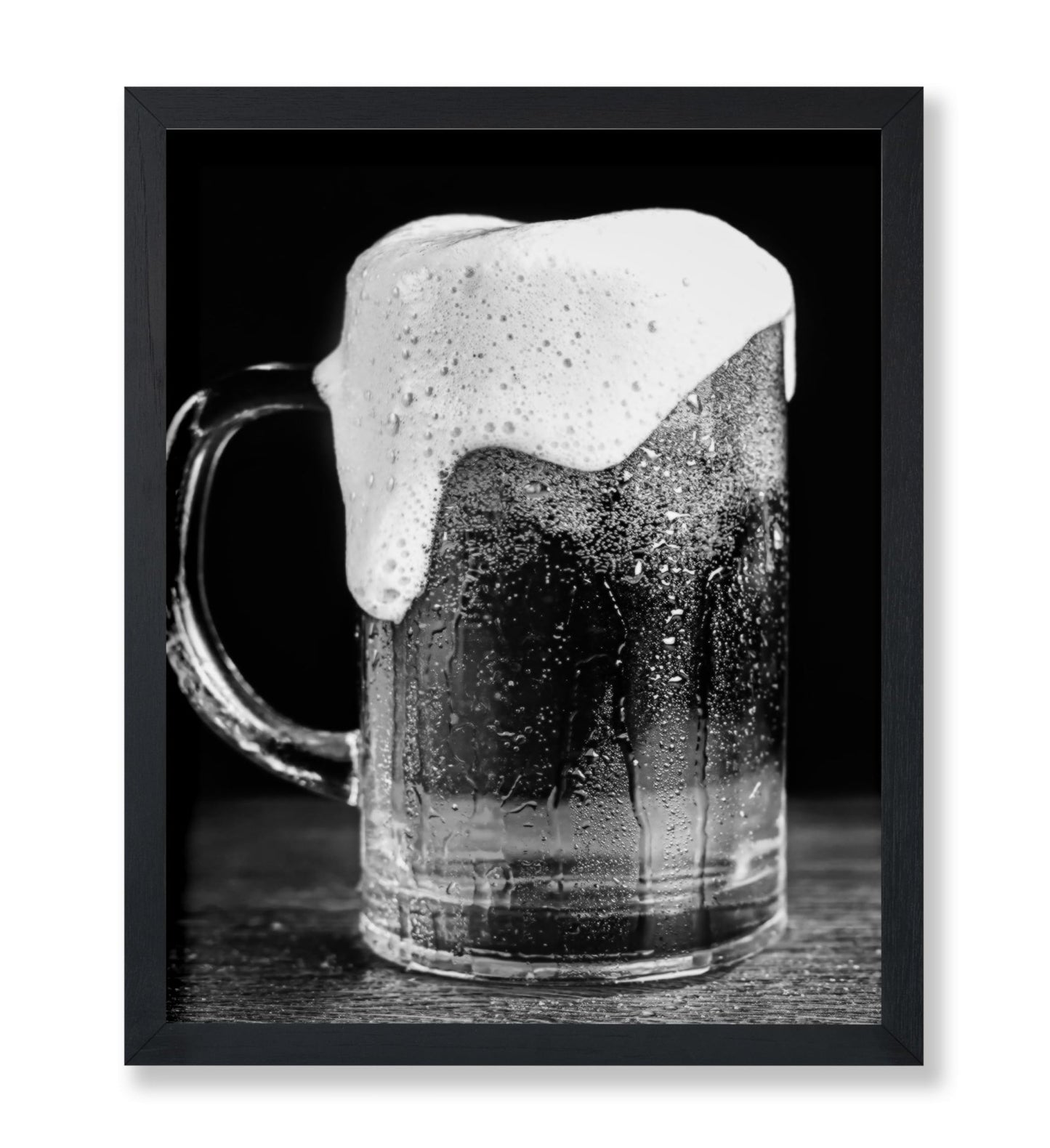 Beer with Foam in Mug
