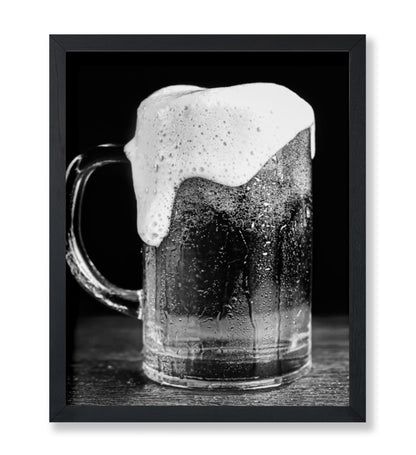 Beer with Foam in Mug