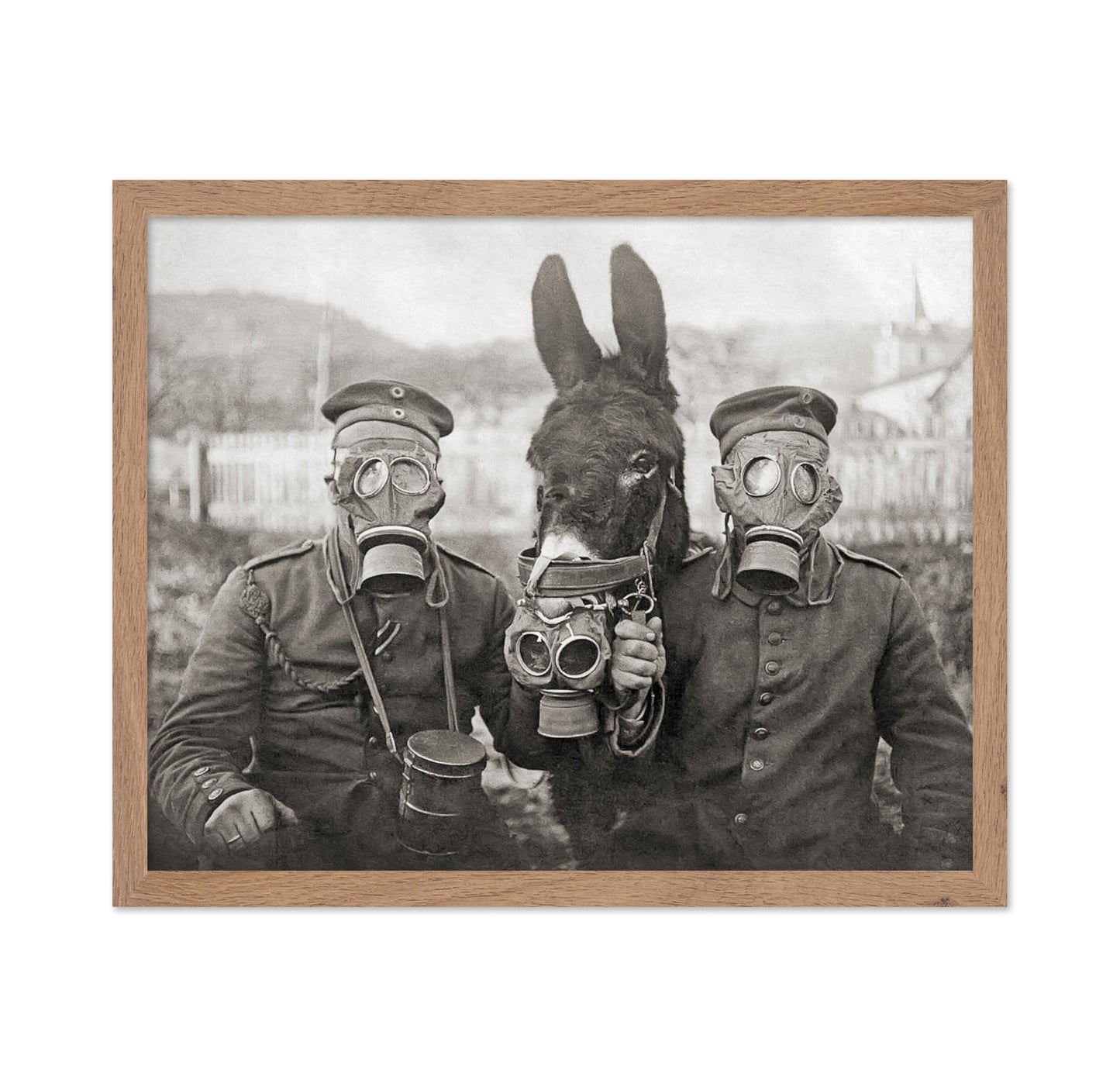 Donkey And Two Soldiers