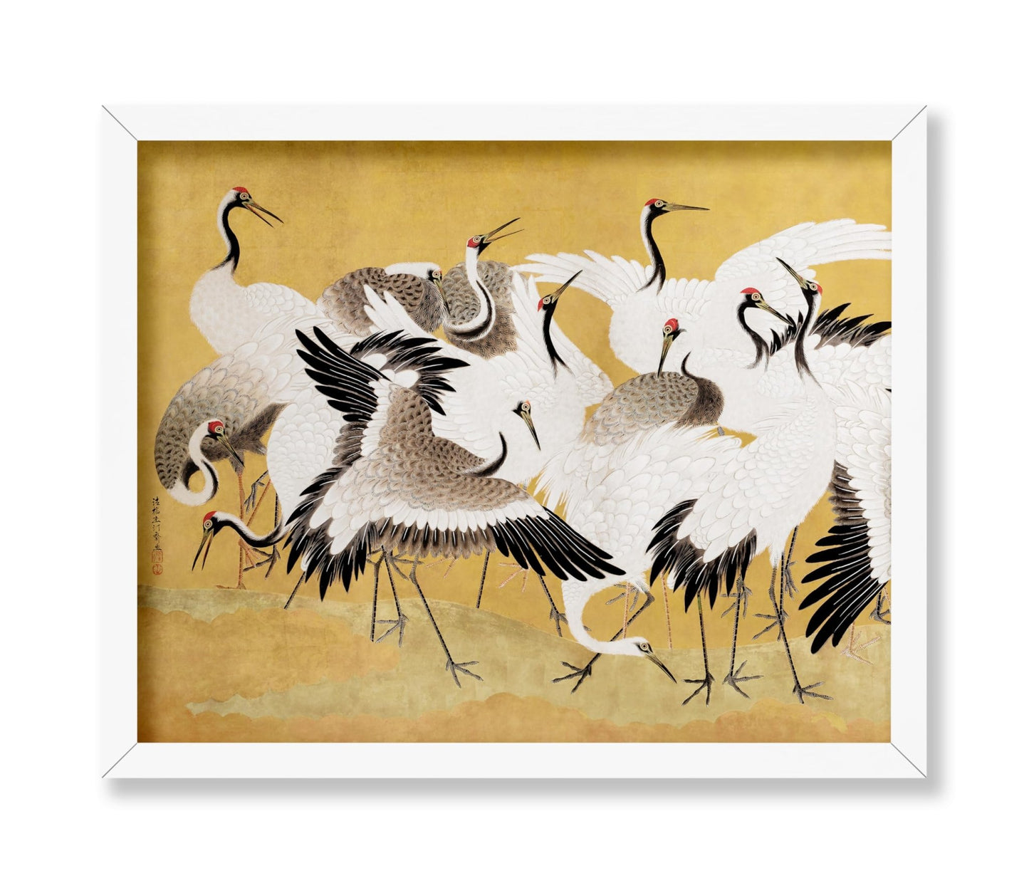 Ishida Yutei - Flock of Cranes