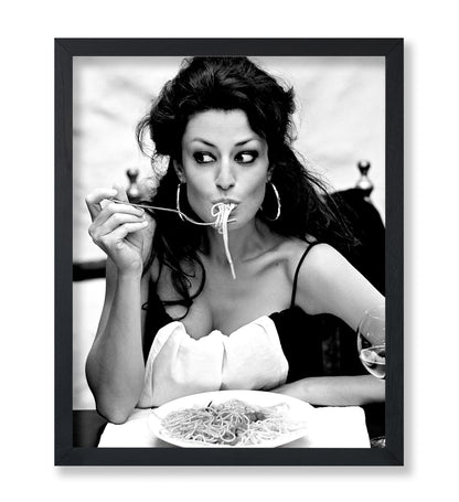 Sophia Eating Spaghetti