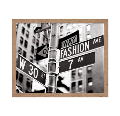 Fashion Avenue Street Sign