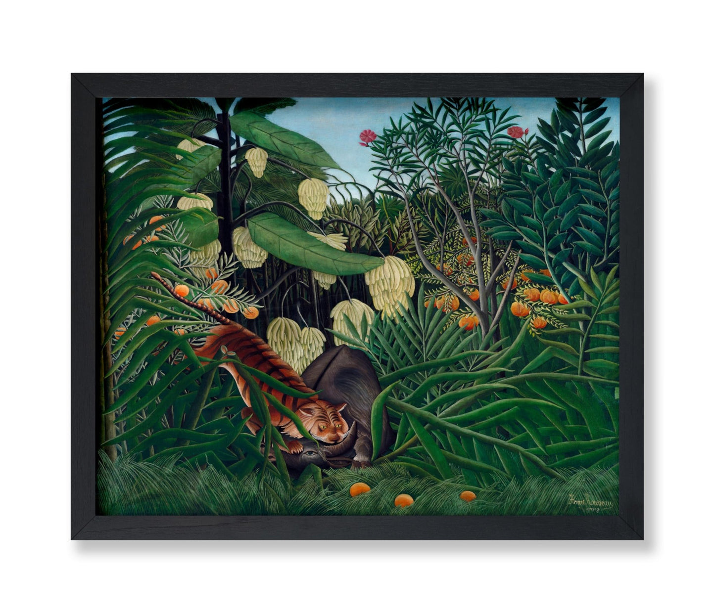 Henri Rousseau - Tiger & Buffalo No3