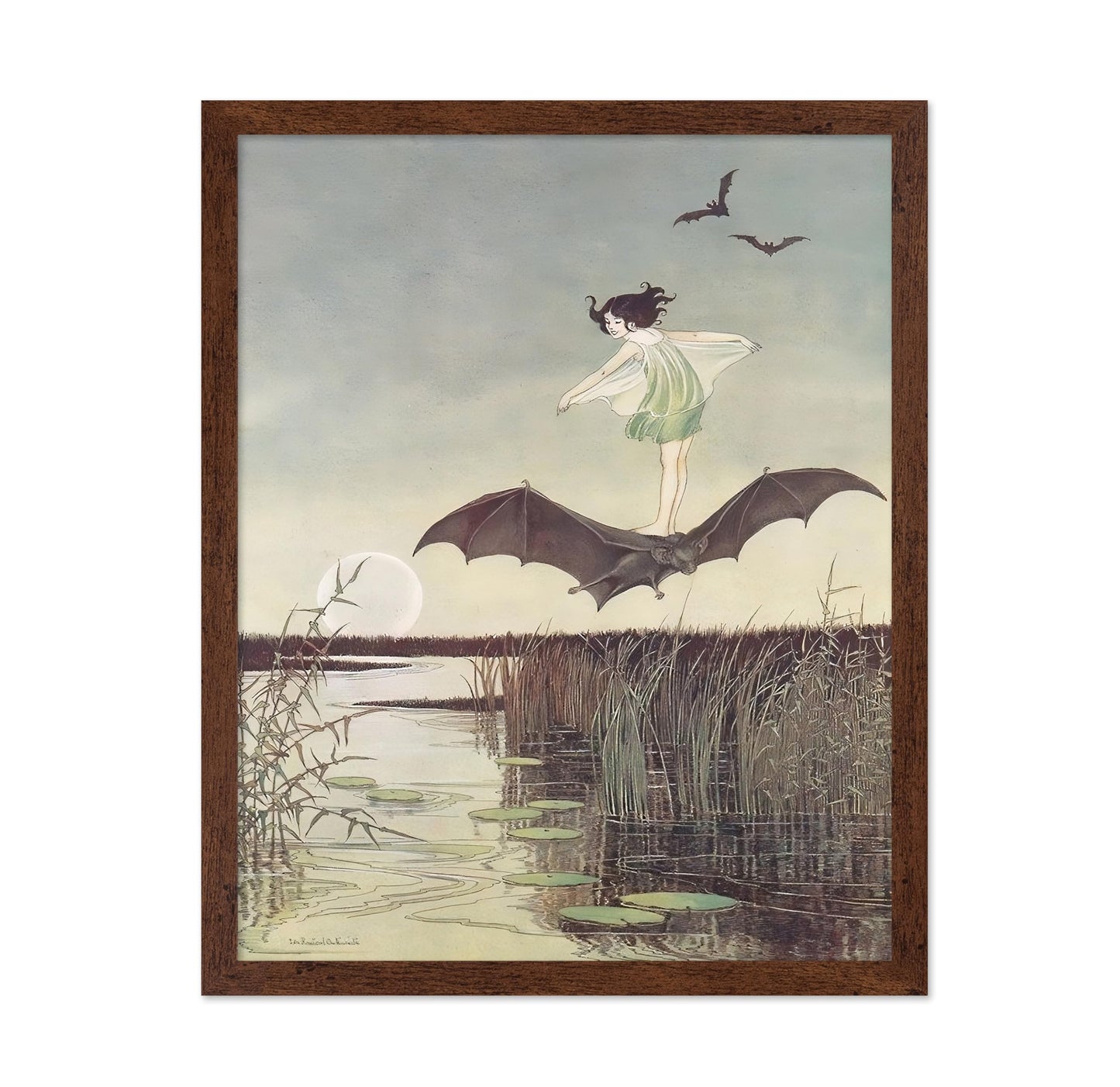 Winged Fairy & Black Bat