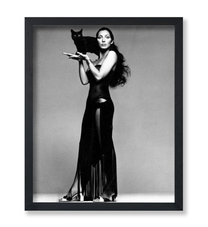 Lady & Black Cat
