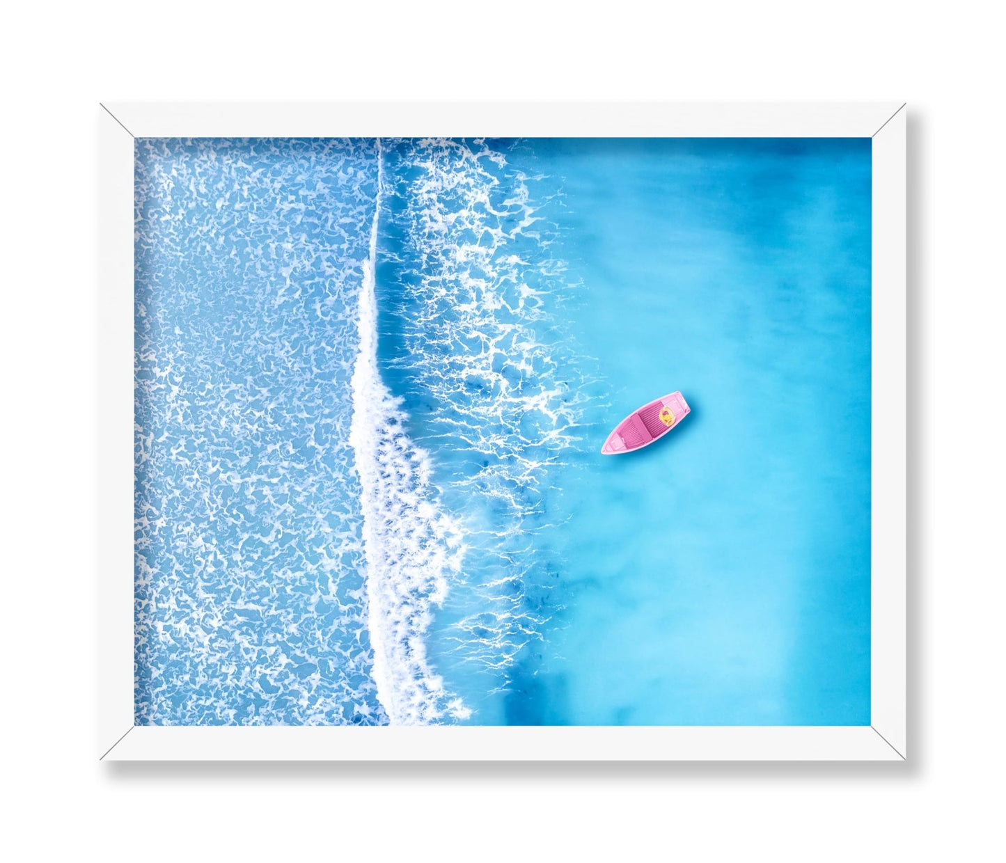 Wave and Boat at Sea