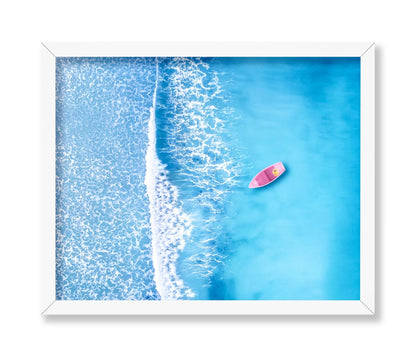 Wave and Boat at Sea