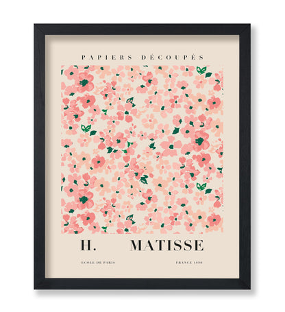 Henri Matisse Style Pink Flowers Poster