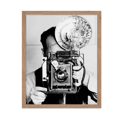 Photographer with Vintage Camera