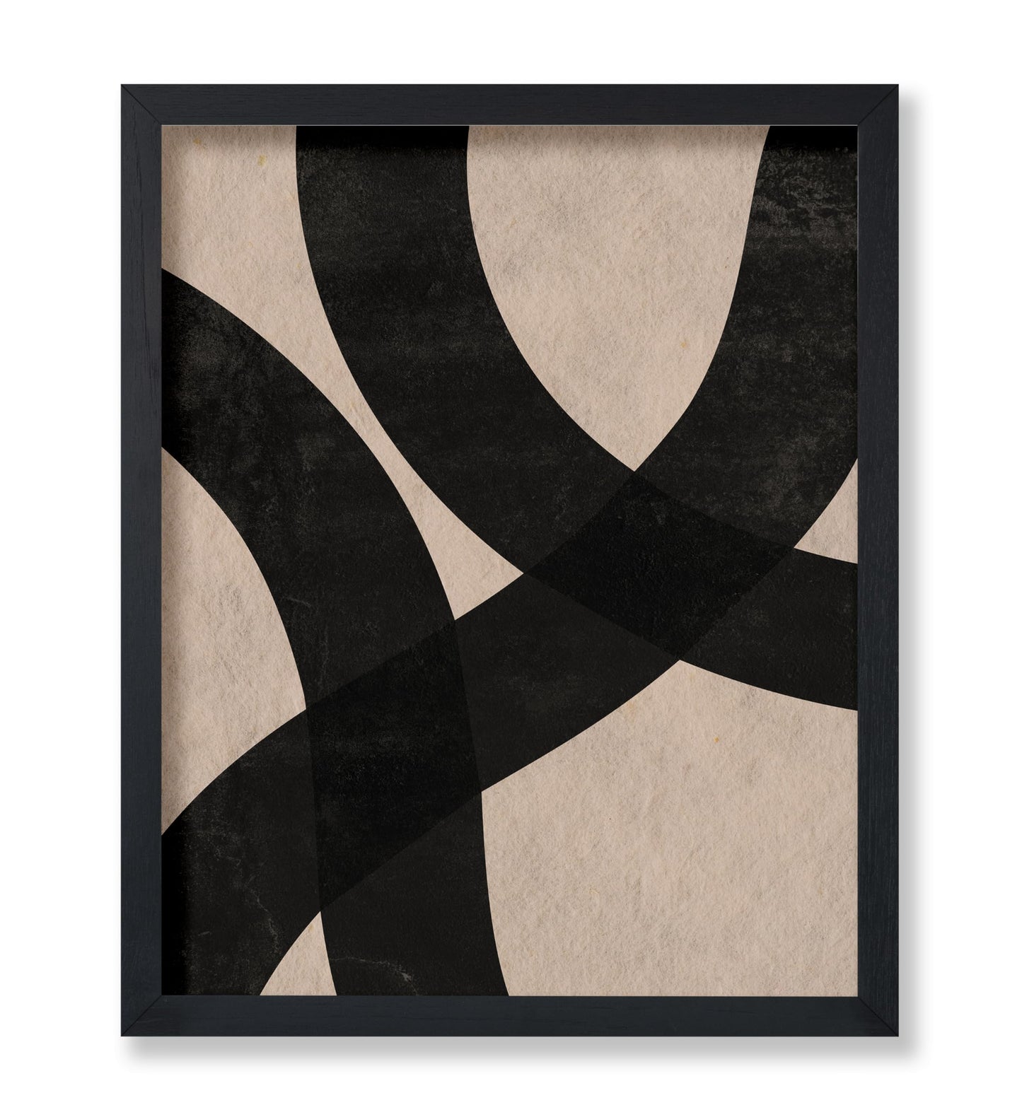 Black Ink Curved Strokes