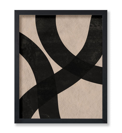 Black Ink Curved Strokes