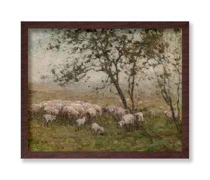 William Charles Estall - A Flock of Sheep