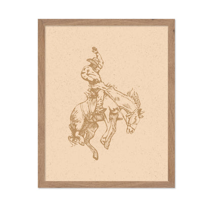Beige Cowboy Horseback