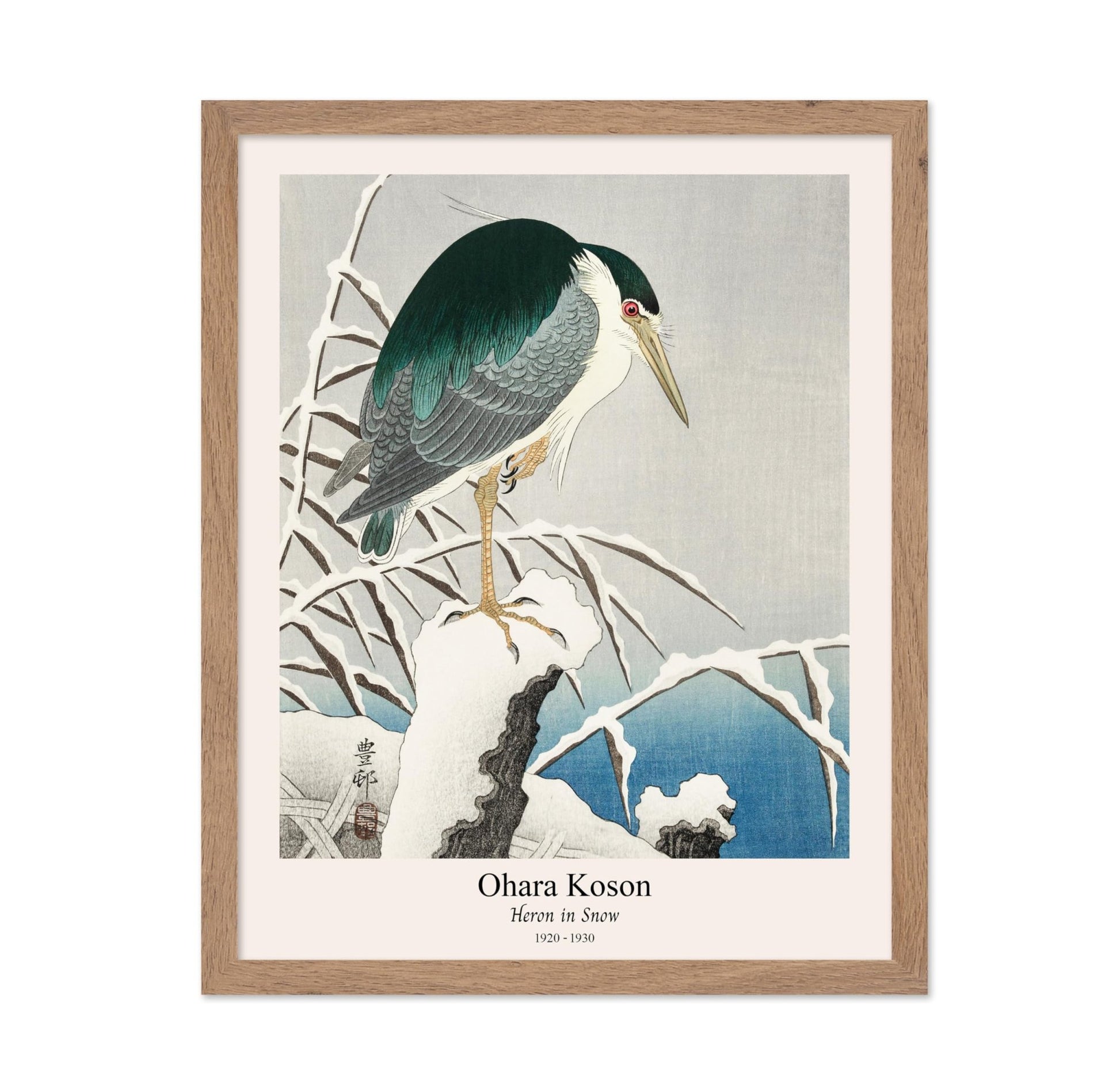 Ohara Koson - Heron in Snow