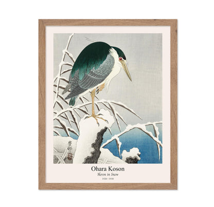 Ohara Koson - Heron in Snow