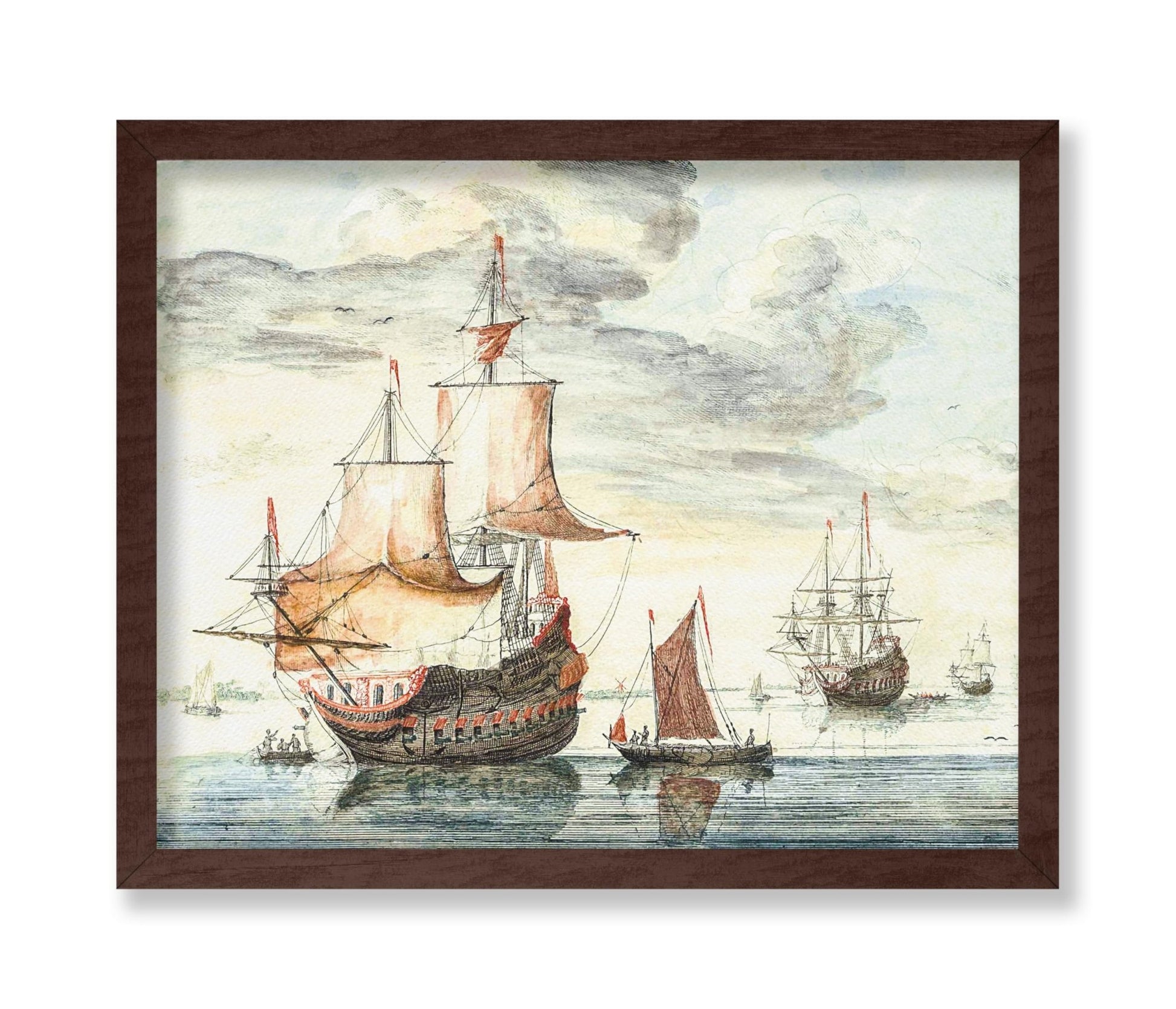 Ships on A Calm Sea