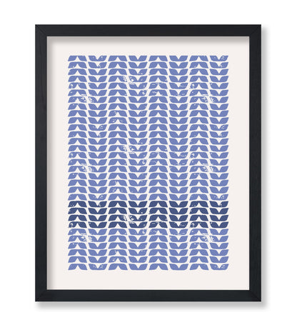 Blue Leaves Pattern