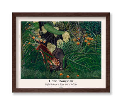 Henri Rousseau - Tiger & Buffalo No1