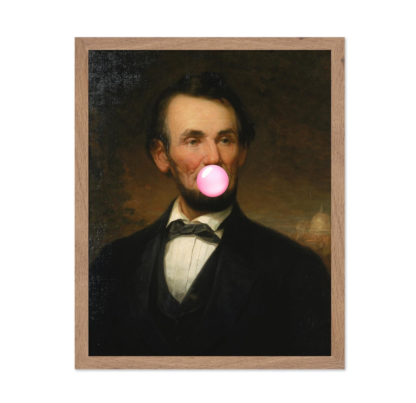 Abraham Lincoln Pink Bubble Gum