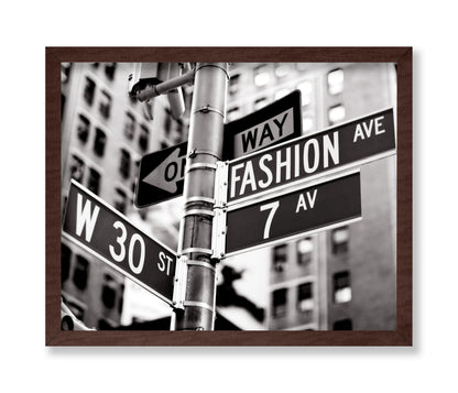 Fashion Avenue Street Sign