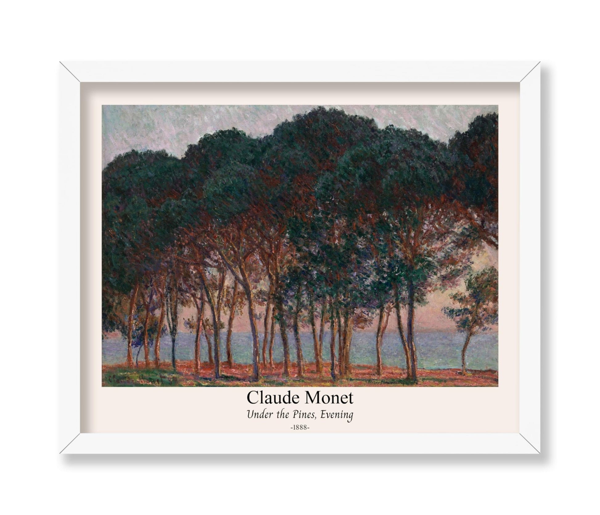 Claude Monet - Under the Pines Evening