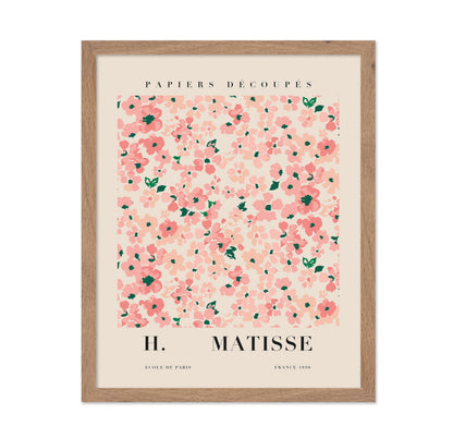 Henri Matisse Style Pink Flowers Poster