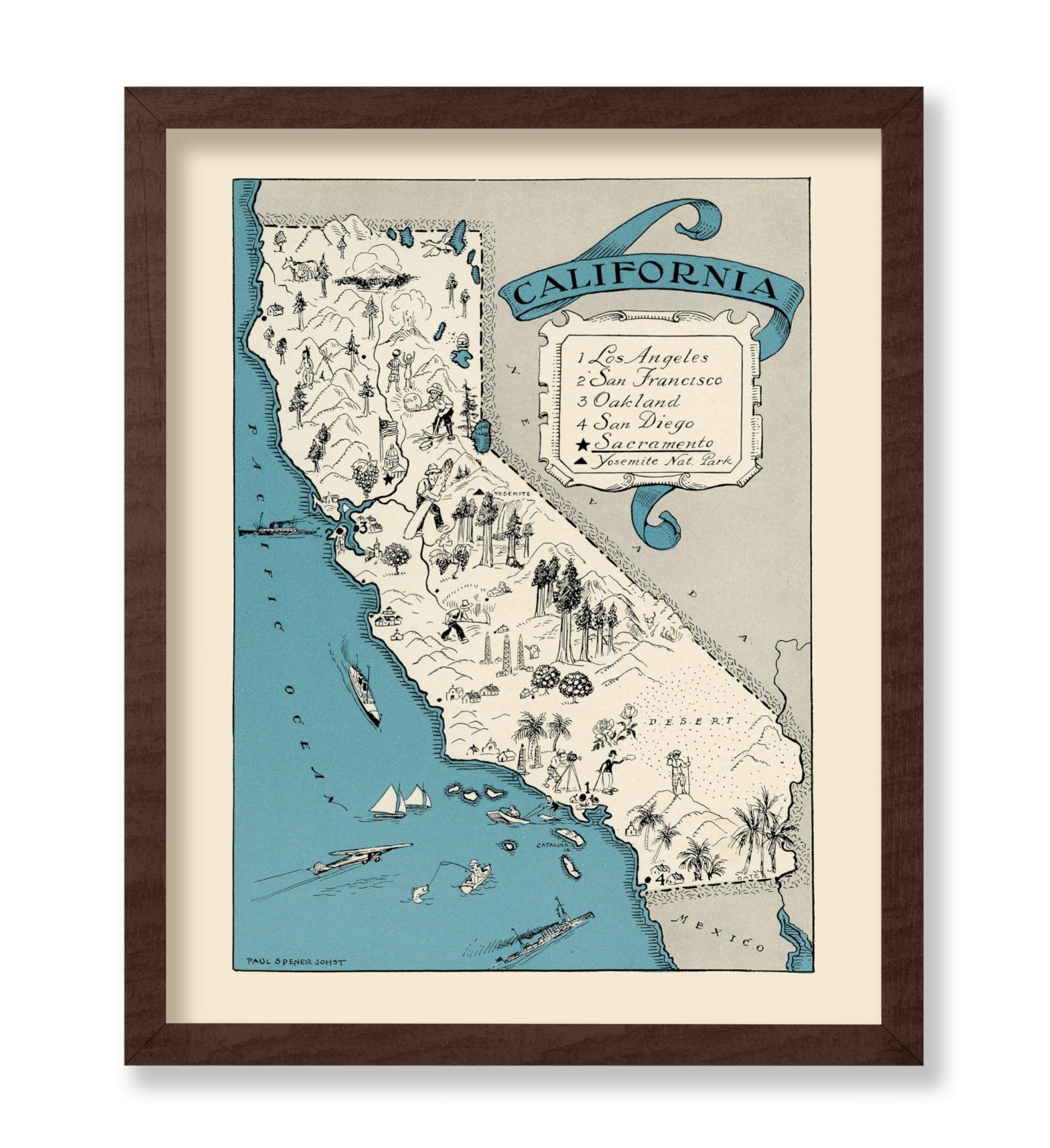 California Pictorial Map
