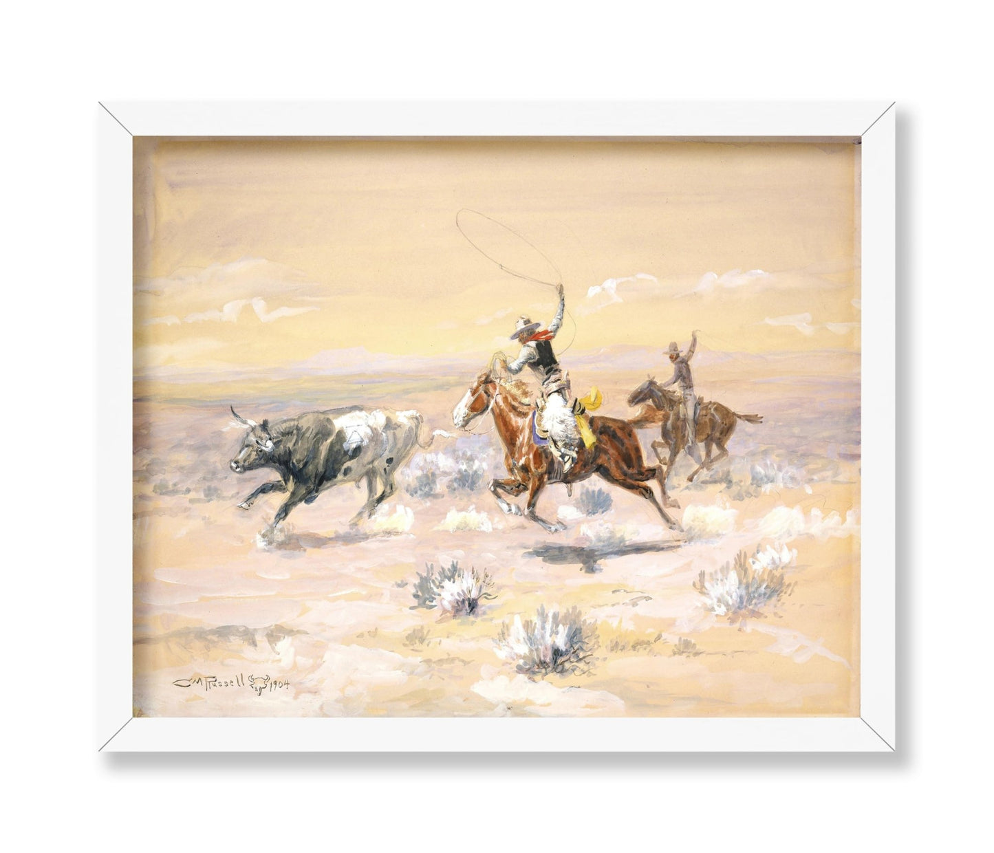 Charles Marion Russell - Cowboys From The Bar Triangle