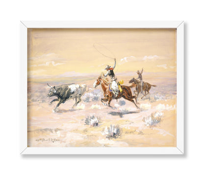 Charles Marion Russell - Cowboys From The Bar Triangle