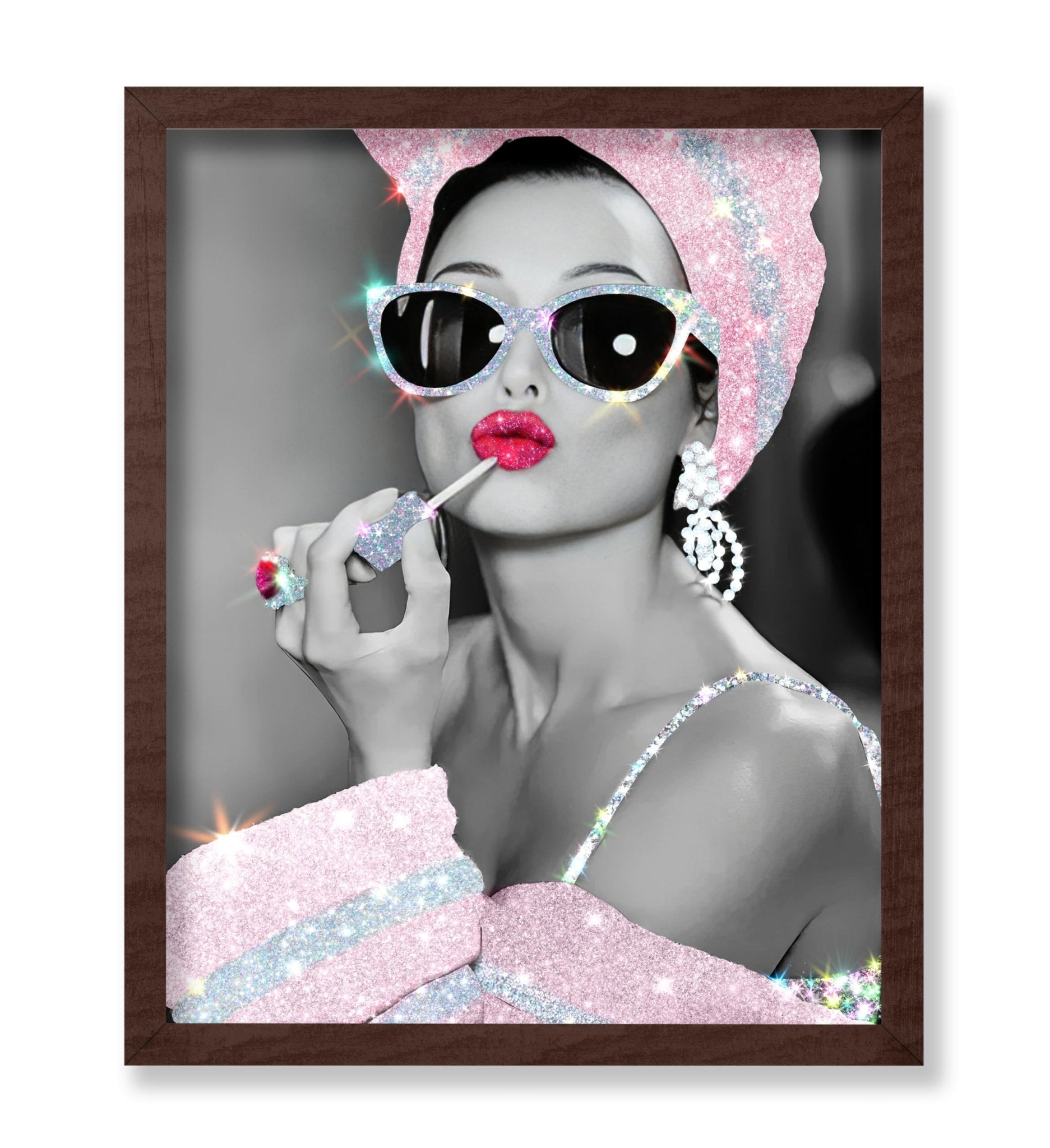 Audrey Hepburn in Glitter Sunglasses No2