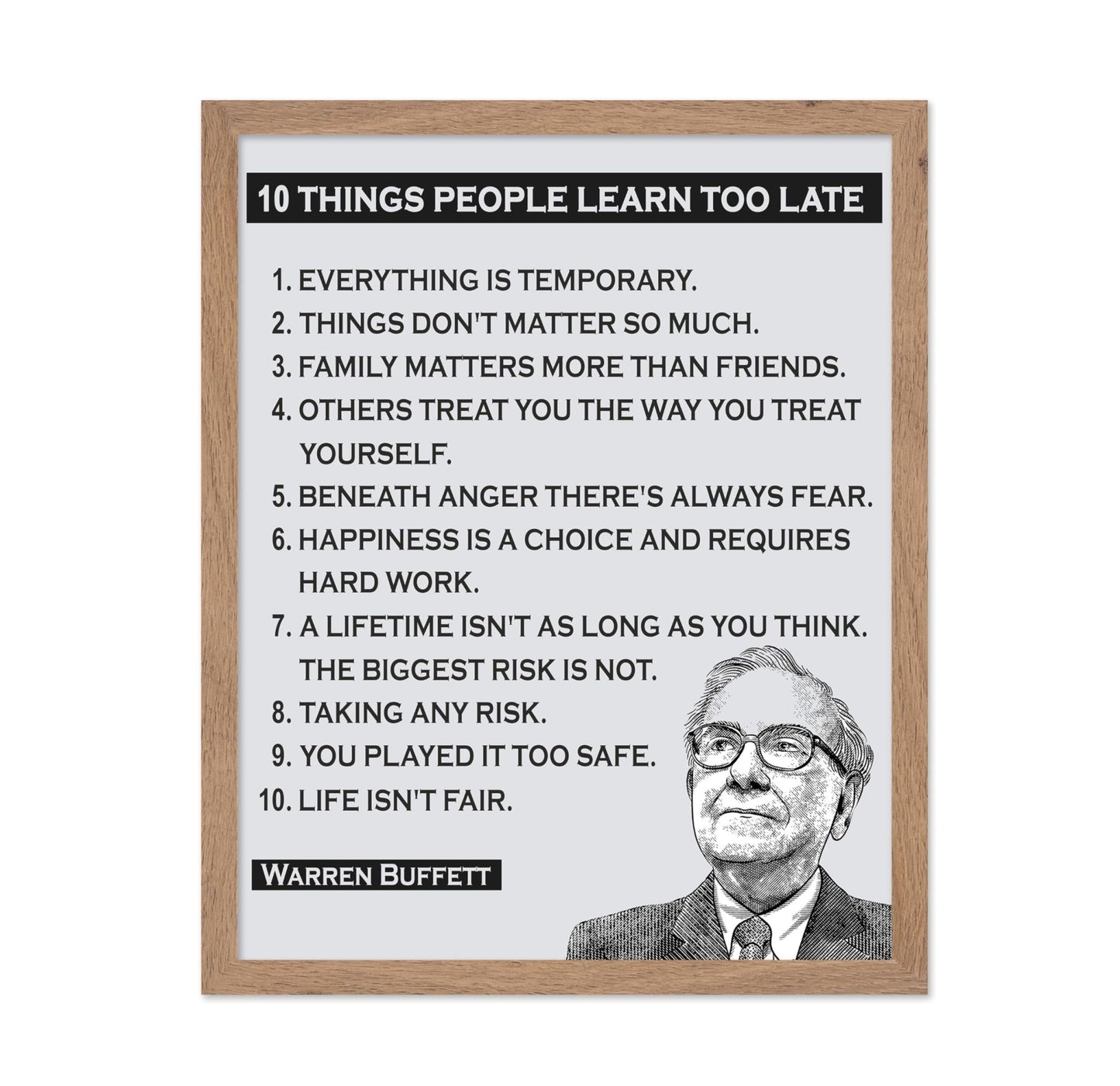 Things People Learn Too Late