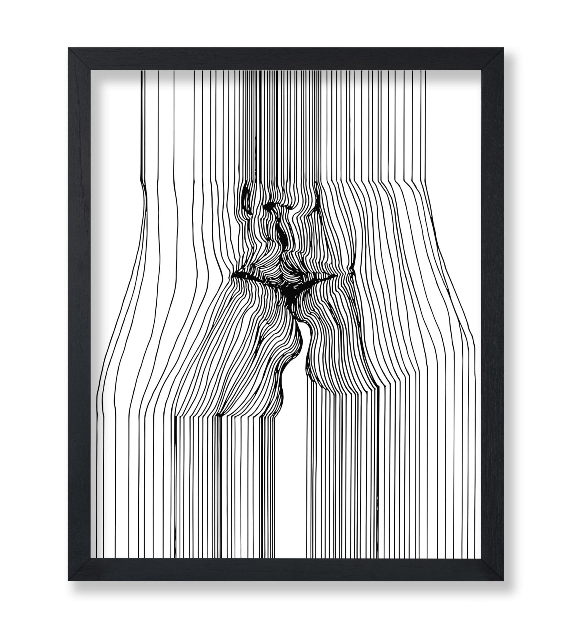 Kissing Line Drawing