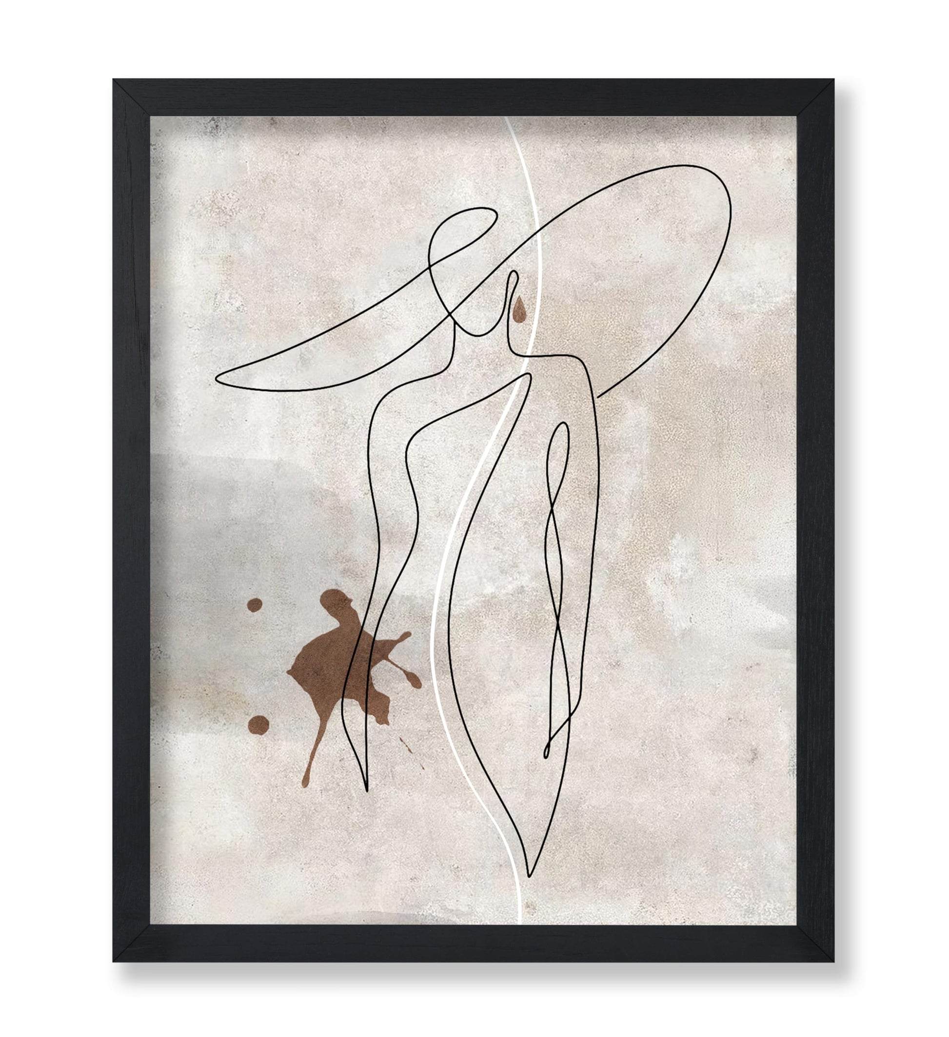 Elegant Woman Line Art