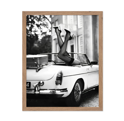 High Heels In Classic Car