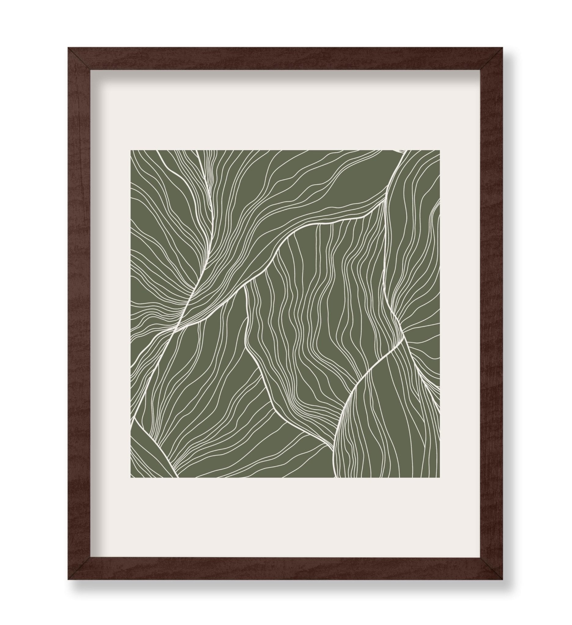 White Contour Lines