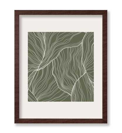White Contour Lines