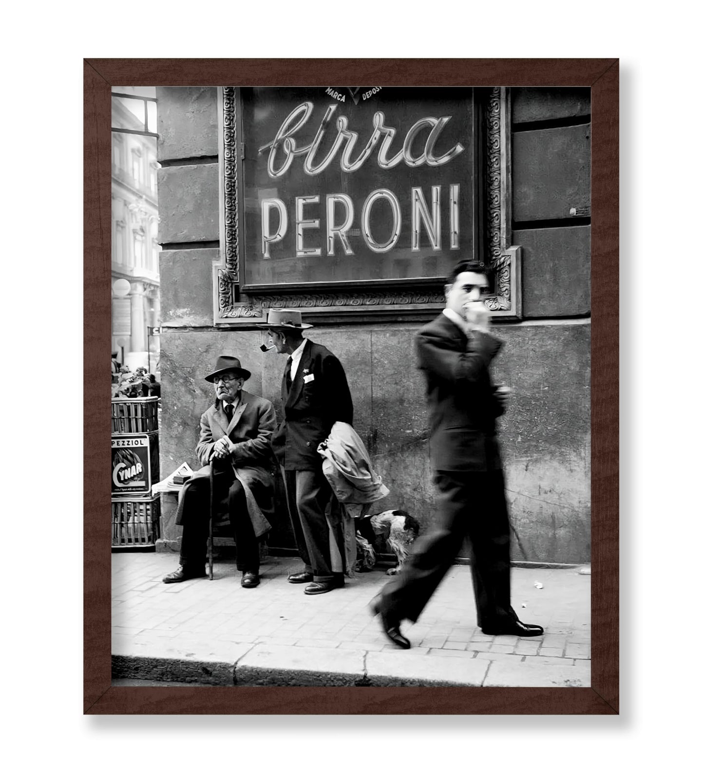 Men in a Street of Napoli, Italy