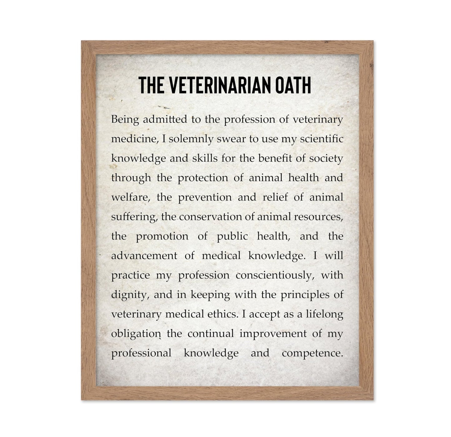 The Veterinarian Oath