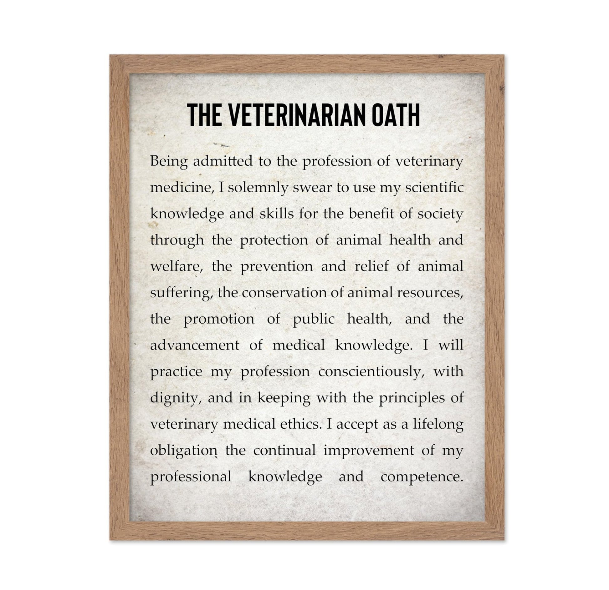 The Veterinarian Oath