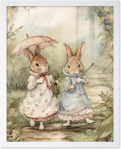 Two Cute Rabbits