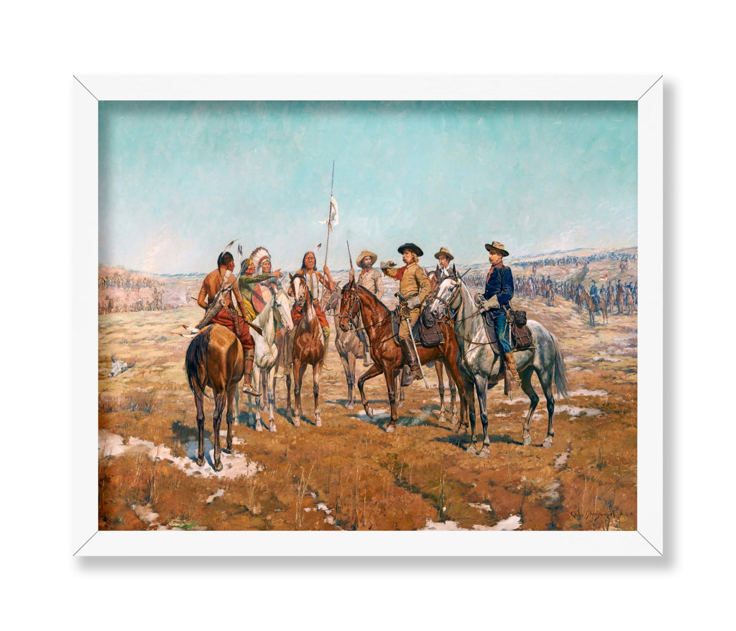 Charles Schreyvogel - Custer's Demand