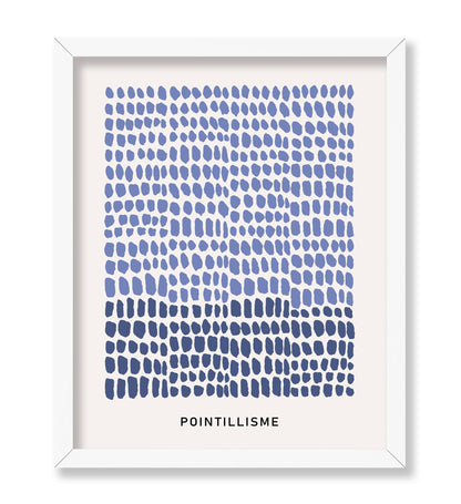 Pointillisme Dots in Blue
