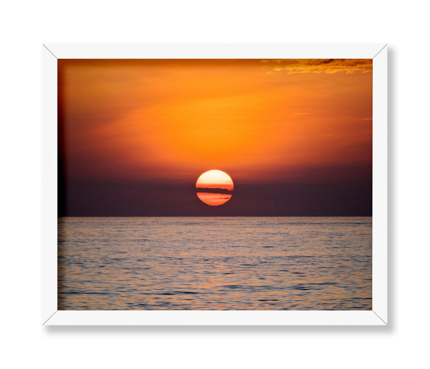 Sun Setting Over Ocean