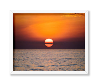 Sun Setting Over Ocean