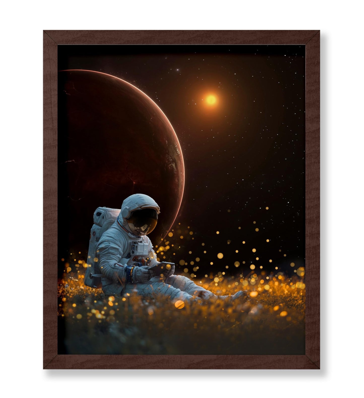 Astronaut on Space Meadow