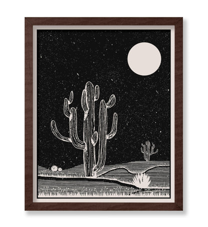 Cactus and Moon